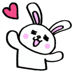 [LINEスタンプ] 恋するうさちゃん