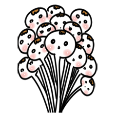 [LINEスタンプ] キノコキノコ