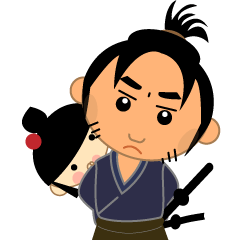 [LINEスタンプ] 子連れ侍