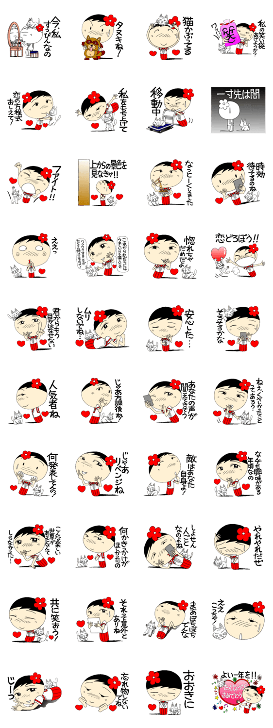 コケ子のある日常 女子高生編 第9弾のスタンプ詳細