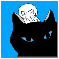 [LINEスタンプ] 猫実（黒版）In the name of cat