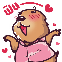 [LINEスタンプ] Auan Za The Prairie Dog