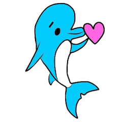 [LINEスタンプ] イルカの日常