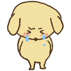[LINEスタンプ] 泣き虫犬のコータローの画像（メイン）
