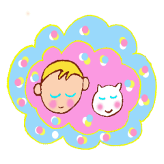 [LINEスタンプ] The Baby and white cat 2