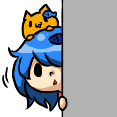 [LINEスタンプ] Blue Fish ＆ NoiseCats