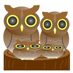 [LINEスタンプ] Owl Owl