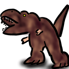 [LINEスタンプ] 恐竜のT-レックスちゃんの画像（メイン）