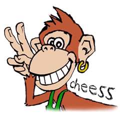 [LINEスタンプ] Copper Naughty Monkey