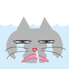 [LINEスタンプ] キラキラ目の猫