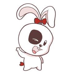 [LINEスタンプ] Cici The Ponytail Bunny