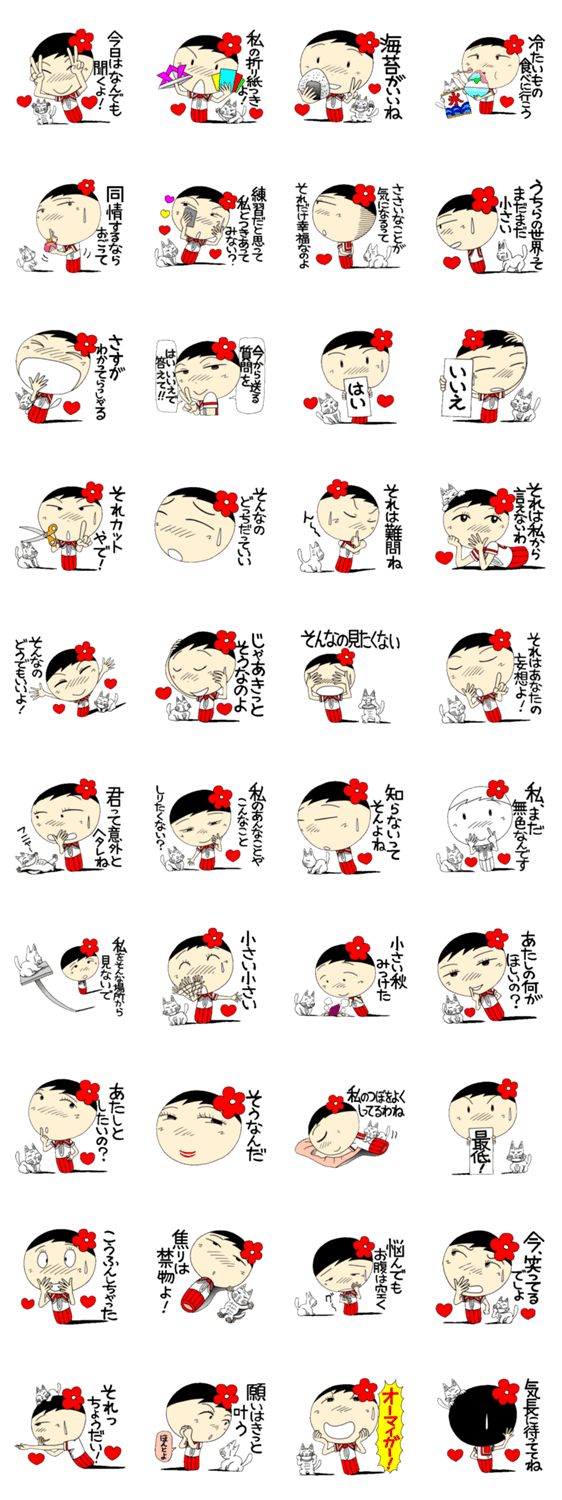 コケ子のある日常 女子高生編 第10弾のスタンプ詳細