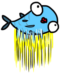 [LINEスタンプ] 魚ろ目ちゃんと仲間たち