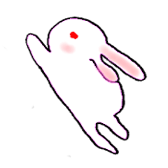 [LINEスタンプ] ウサギのウサピョン (日本語版)