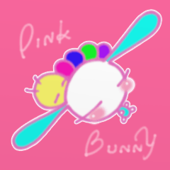 [LINEスタンプ] Pink  Bunny