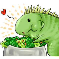 [LINEスタンプ] reptile friend