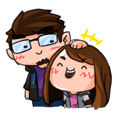 [LINEスタンプ] little monkey ＆ kingkong