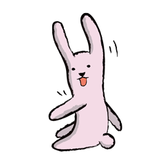 [LINEスタンプ] 奇妙なウサギの日常の画像（メイン）