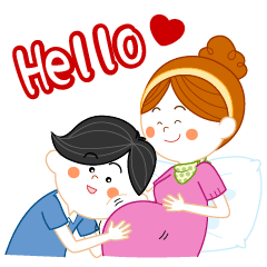 [LINEスタンプ] Novice Parents ＆ Kiss My Dear