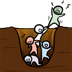 [LINEスタンプ] Our Holes