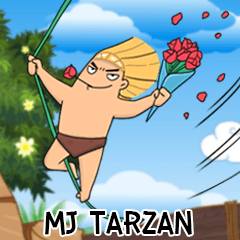 [LINEスタンプ] MJ Tarzan_(MJ)