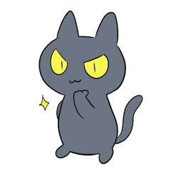 [LINEスタンプ] 続・黒猫の日常スタンプ