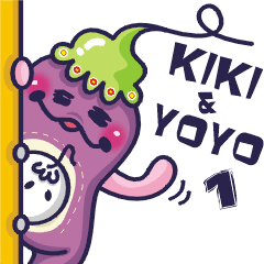 [LINEスタンプ] KiKi ＆ YoYo 1 (Life)の画像（メイン）