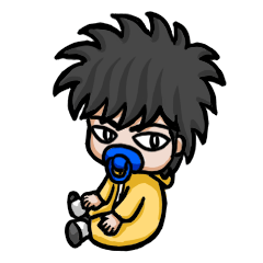 [LINEスタンプ] pacifier boy