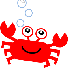 [LINEスタンプ] カニとウニ