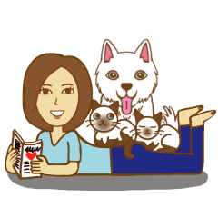 [LINEスタンプ] O loves cats ＆ dogs