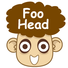 [LINEスタンプ] Foo Head