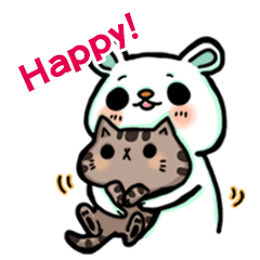 [LINEスタンプ] bandage bear＆shiba inu 02