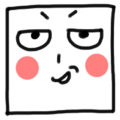 [LINEスタンプ] A square man