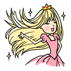 [LINEスタンプ] I am princess