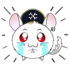 [LINEスタンプ] Pirate Chinchilla