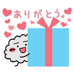 [LINEスタンプ] 雲の子もふもふさん