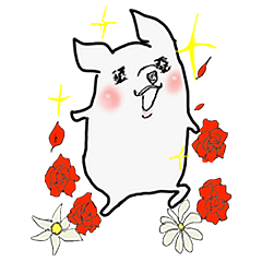 [LINEスタンプ] ぶたみたいなチワワ
