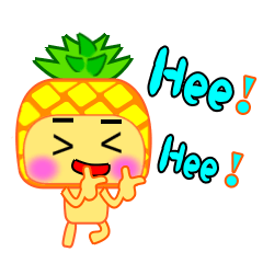 [LINEスタンプ] I am a pineapple.