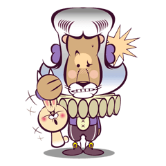 [LINEスタンプ] Duke Lion ＆ Funny Rabbit