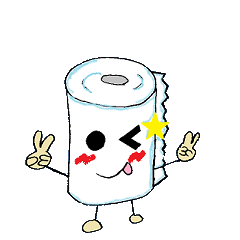[LINEスタンプ] トイレットペーパーちゃんの日常