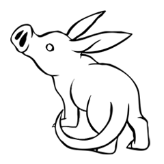 [LINEスタンプ] 珍獣！ツチブタさん