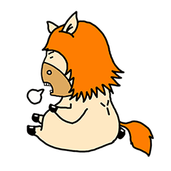 [LINEスタンプ] 馬の男 ！ (日常生活の記事)