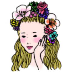 [LINEスタンプ] colorful sticker for girls