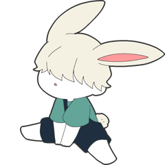 [LINEスタンプ] 肉食兎