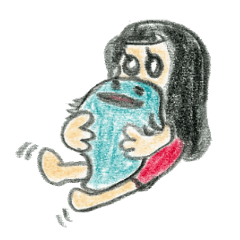 [LINEスタンプ] 基本わらってるかないてるみくちゃん