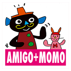 [LINEスタンプ] AMIGO and MOMO     RO-MA JI