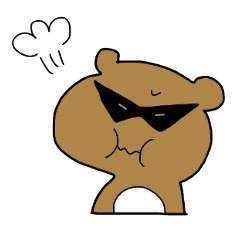 [LINEスタンプ] グラサンたぬき