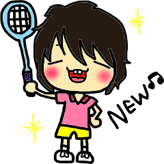[LINEスタンプ] ラケットショップフジなひとたち