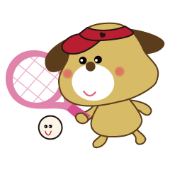 [LINEスタンプ] let's soft tennis