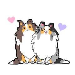 [LINEスタンプ] ゆるゆるシェルティ